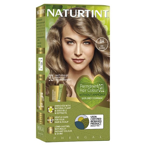 Naturtint Permanent Hair Colour Gel Ash Blonde 8A pack shot