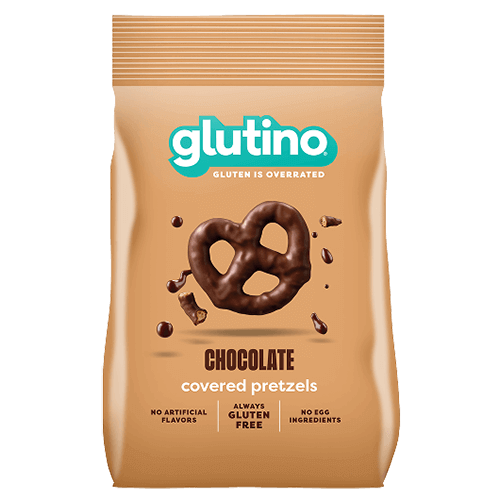 Glutino Chocolate Covered Pretzels 156g pack shot