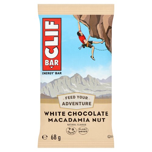 Clif Bar White Choc. Mac. Vegan 68g x12 pack shot