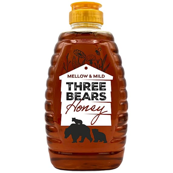 Three Bears Honey 1kg pack shot