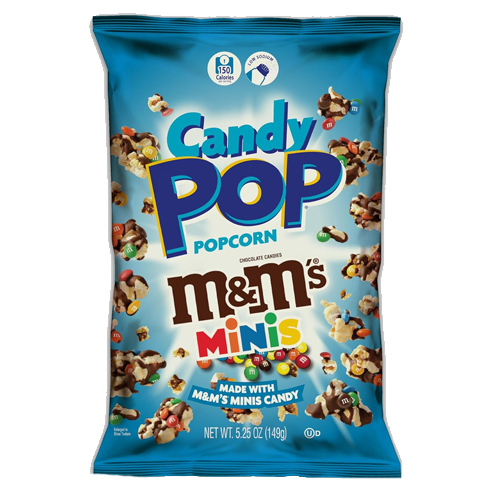 Candy Pop Popcorn M&Ms Minis pack shot