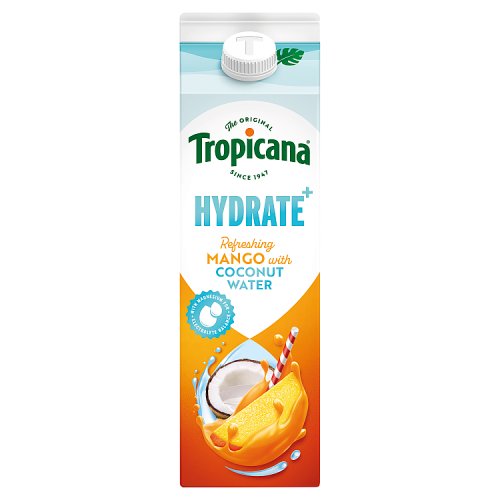 TROPICANA HYDRATE COCONUT & MANGO pack shot