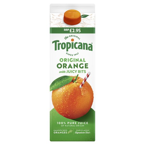 TROPICANA ORIGINAL ORANGE JUICE 850ML PMP pack shot