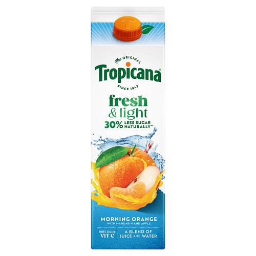 TROPICANA FRESH & LIGHT ORANGE pack shot