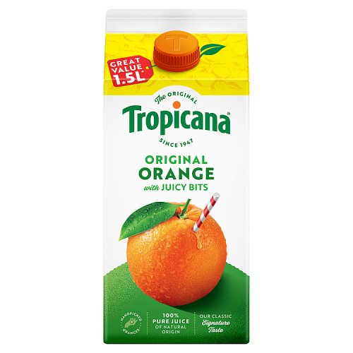 TROPICANA ORIGINAL ORANGE 1.5L pack shot