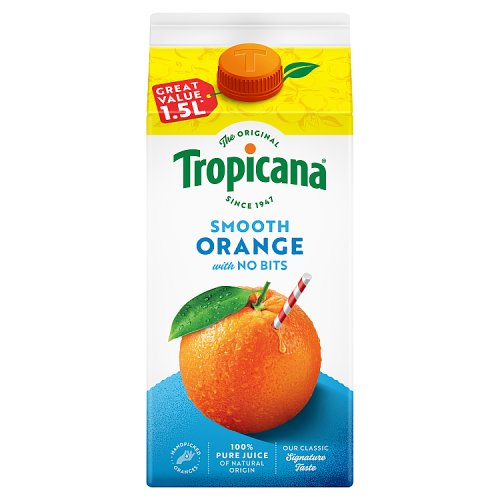TROPICANA SMOOTH ORANGE 1.5L pack shot