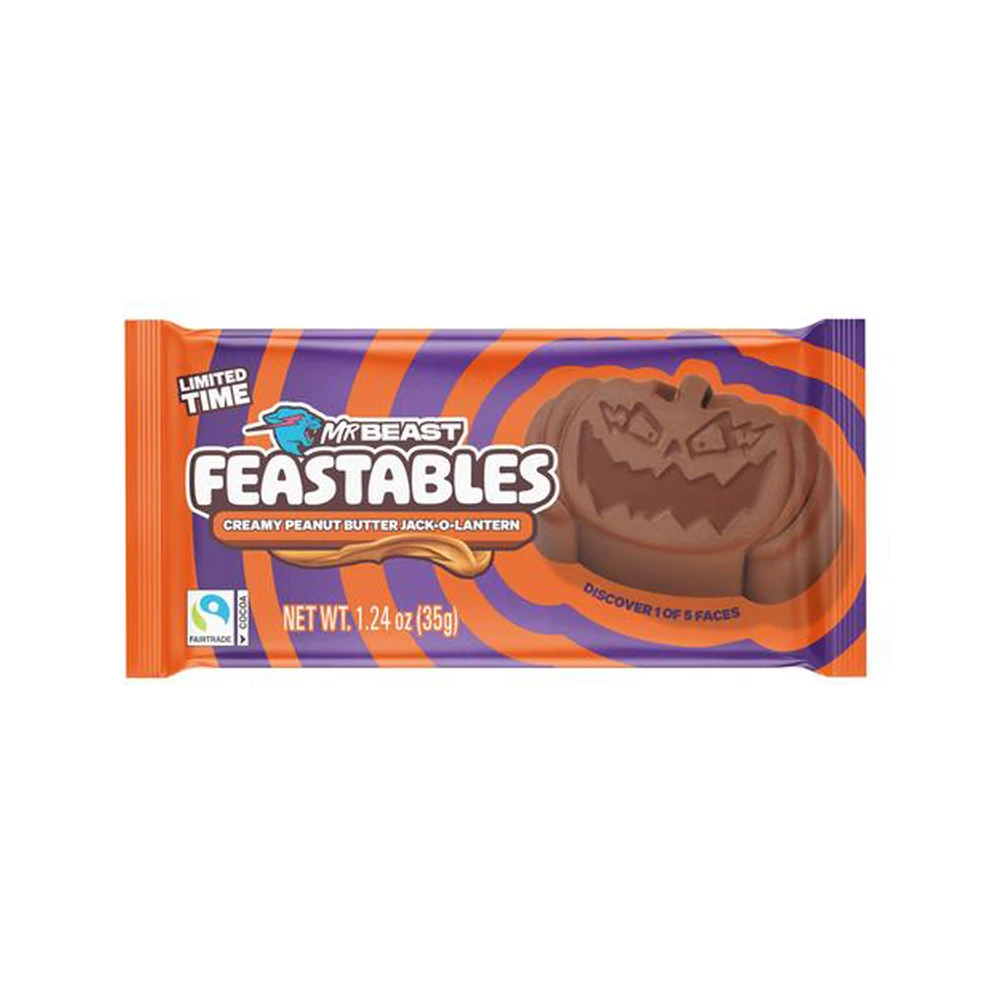 Feastables Milk Chocolate Pumpkins 35g pack shot
