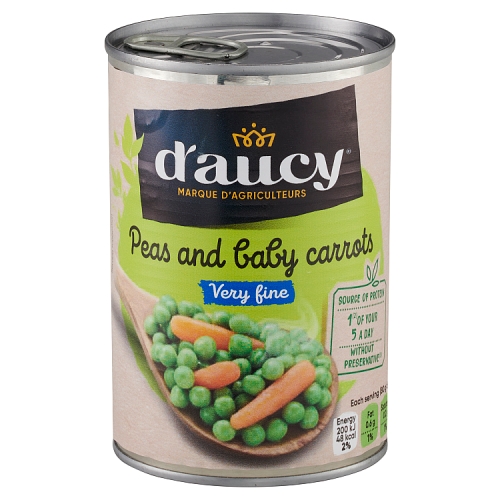 D'aucy Peas & Carrots 400g pack shot