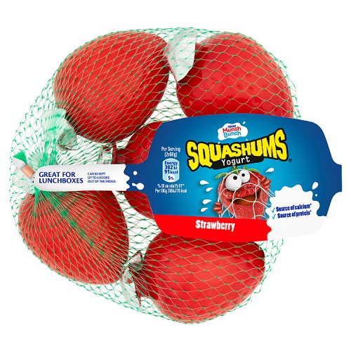 MUNCH BUNCH SQUASHUMS STRAWBERRY 5PK pack shot