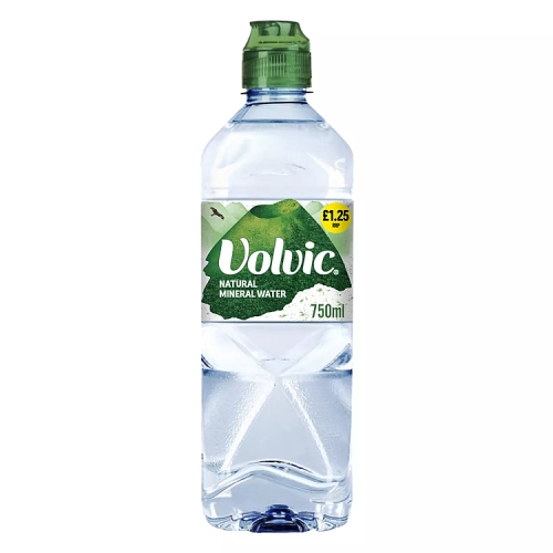 Volvic Still Water Sports Cap PMP £1.25 750ml pack shot