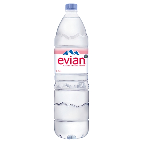 Evian Still Water 1.5L pack shot