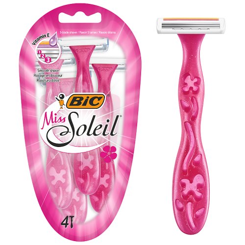 Bic Ladies Disposable Razor Miss Soleil With Vitamin E 4's pack shot