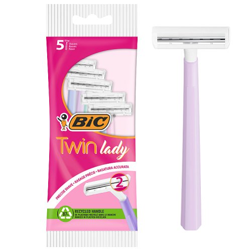 Bic Twin Lady Disposable Razor Sensitive 5's Assorted pack shot