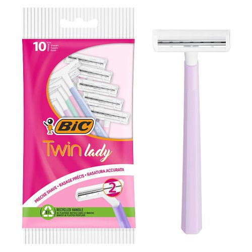 Bic Twin Lady Disposable Razors 10's pack shot
