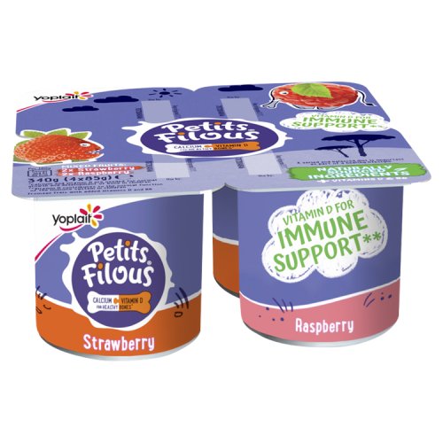 PETIT FILOUS BIG POTS STRAWBERRY & RASPBERRY pack shot