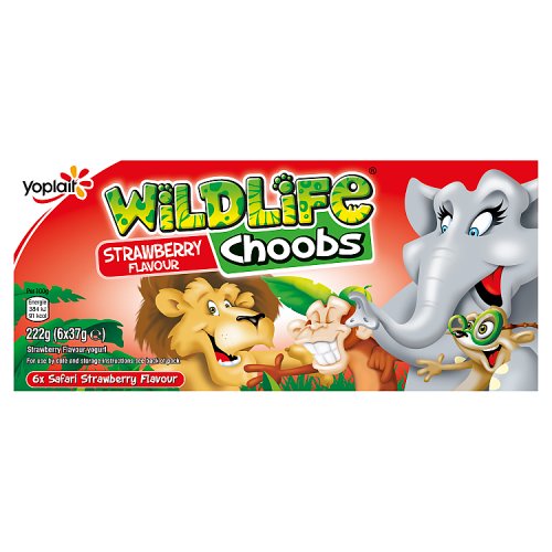 YOPLAIT WILDLIFE CHOOBS STRAWBERRY pack shot