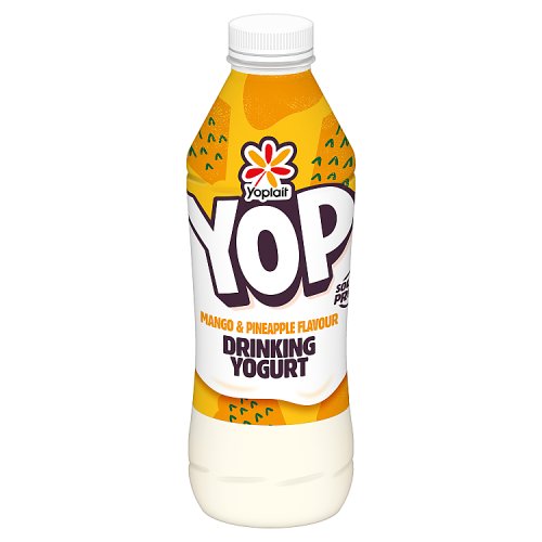 YOP MANGO & PINEAPPLE DRINKING YOGURT pack shot