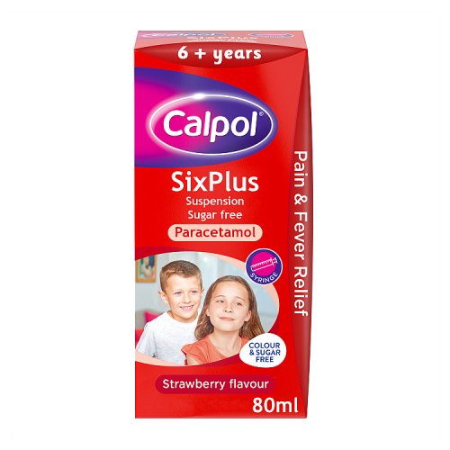 Calpol 6 Plus Sugar Free 80ml pack shot