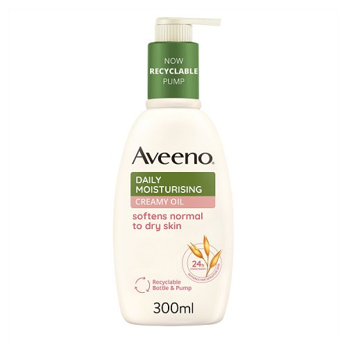 Aveeno Daily Moisturising Body Lotion Creamy Oil 300ml pack shot