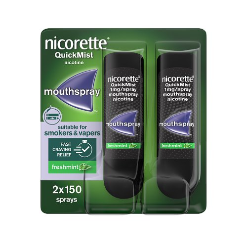 Nicorette Mint Mouthspray (1mg) - Twin Pack pack shot