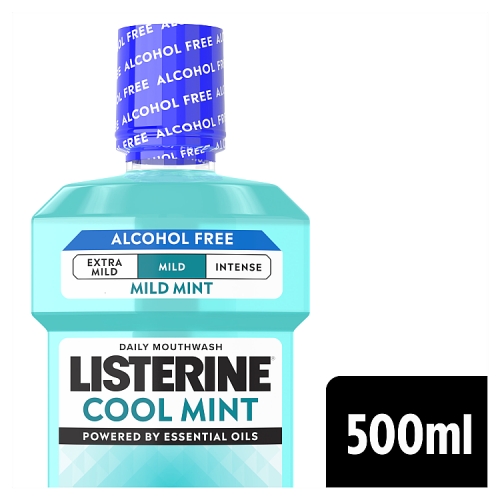 Listerine Mouthwash 500ml Zero Coolmint Mild pack shot