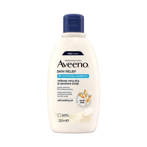 Aveeno Skin Relief Shampoo Soothing 300ml pack shot