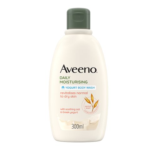 Aveeno Daily Moisturising Body Wash Apricot & Honey 300ml pack shot