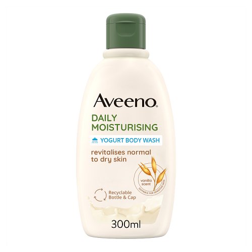 Aveeno Daily Moisturising Yogurt Body Wash 300ml pack shot
