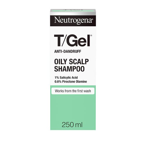 Neutrogena T-Gel Shampoo Anti-Dandruff & Oily Scalp 250ml pack shot