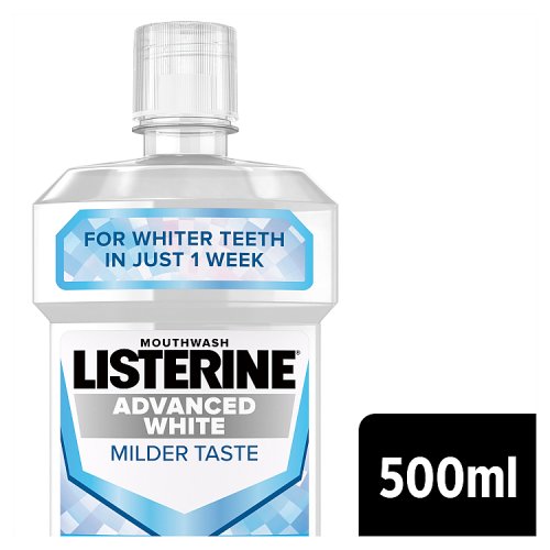 Listerine Advanced White Mild 500ml pack shot