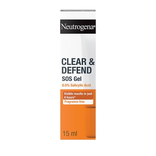 Neutrogena Clear & Defend 0 5 Salicylic Acid Sos Gel 15ml pack shot