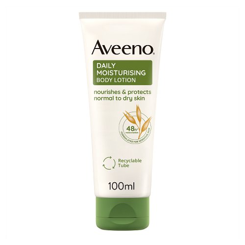 Aveeno Daily Moisturising Body Lotion Normal To Dry Skin 100ml pack shot