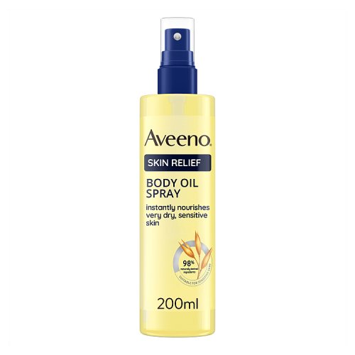 Aveeno Skin Relief Body Oil Spray 200ml pack shot