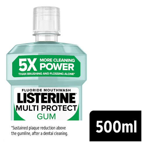 Listerine Mouthwash 500ml Multi Pro Gum pack shot