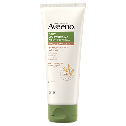 Aveeno Daily Moisturising Lotion Tube Vanilla & Oat 200ml pack shot