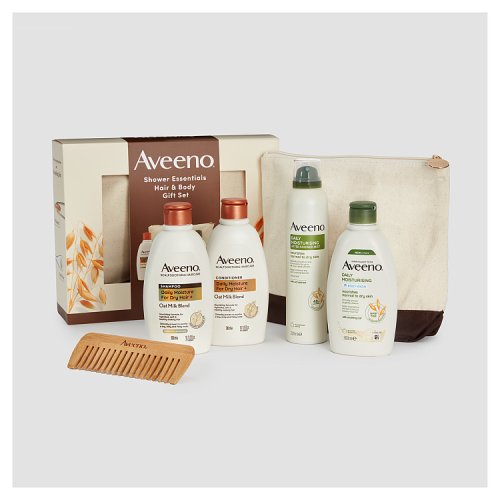 Aveeno Shower Essentials Hair & Body Gift Set pack shot