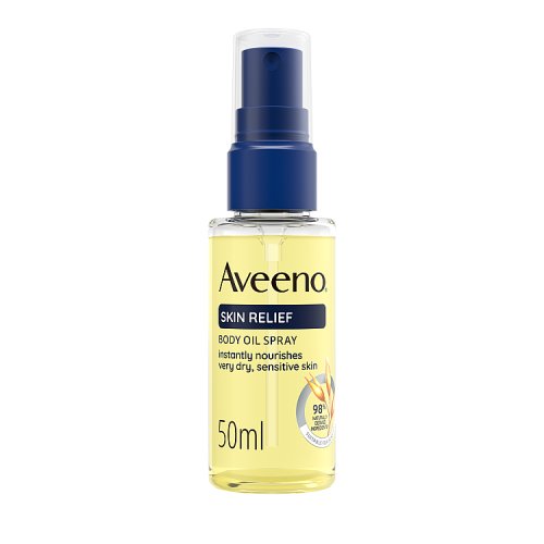 Aveeno Skin Relief Body Oil Travel 50ml pack shot