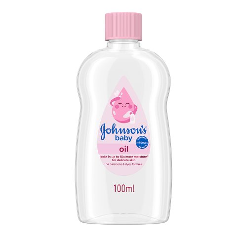 Johnsons Baby Oil 100ml pack shot