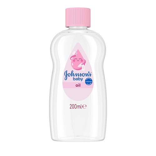 Johnsons Baby Oil 200ml pack shot