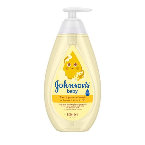 Johnsons Baby Top To Toe Wash 500ml pack shot