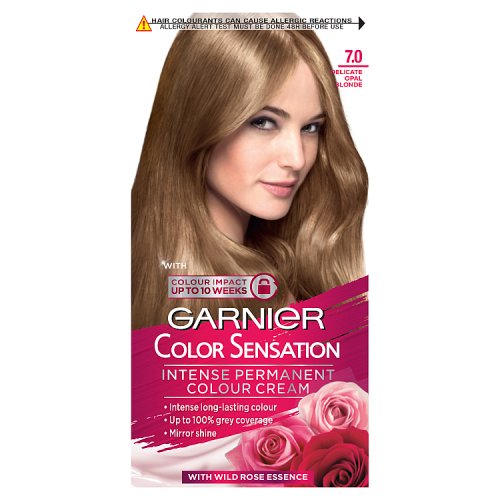 Garnier Color Sensation Permanent Hair Dye Delicate Opal Blonde 7.0 pack shot