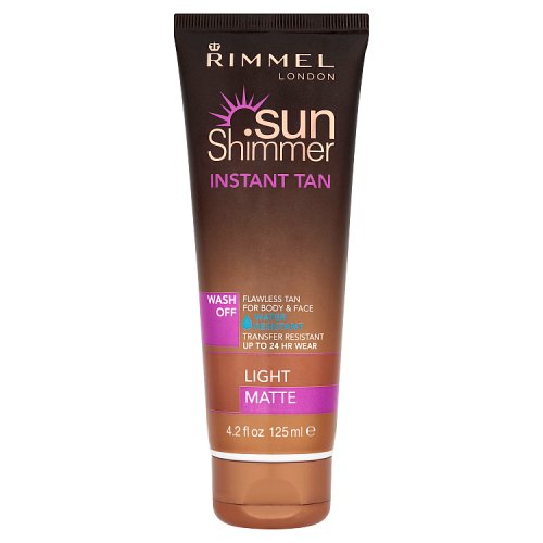 Rimmel Water Resistant Tan Wash off Light Matte | 125ML pack shot