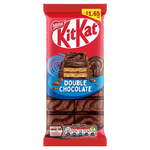 KitKat Block Double Choco 99g PM £1.65 pack shot