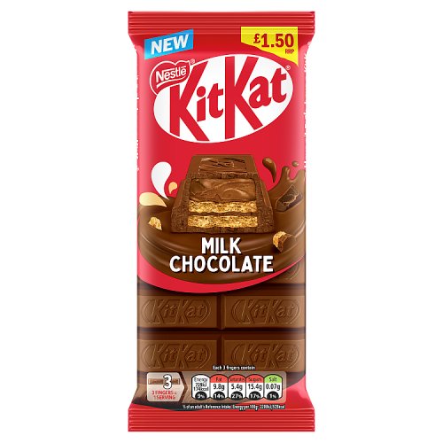 KitKat Milk Chocolate Sharing Block PM £1.65 99g pack shot