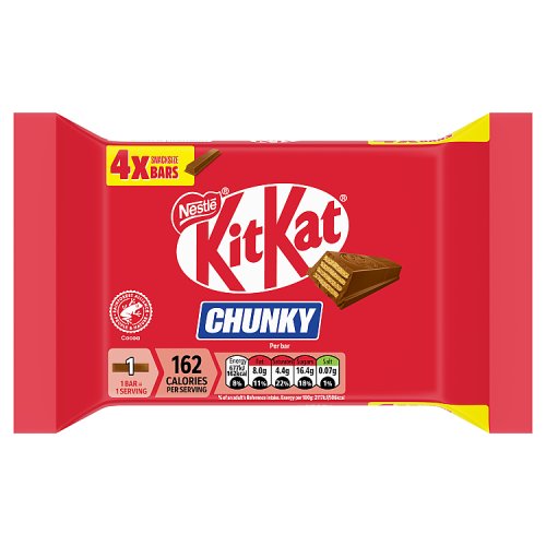 KitKat Chunky 4pk (4 x 32g) pack shot