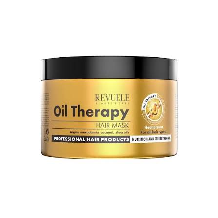 Revuele Hair Mask Oil Therapy with Argan Oil Macadamia Coconut and Shea Butter 500ml pack shot