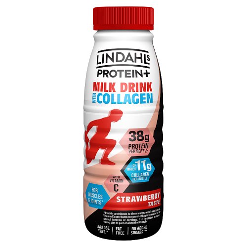 LINDAHLS PROTEIN STRAWBERRY MILK WITH COLLAGEN pack shot