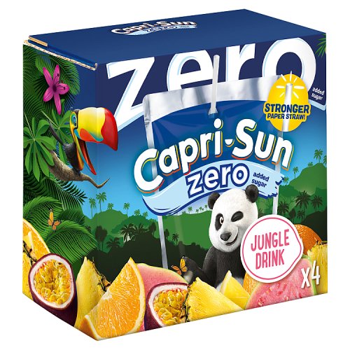 Capri Sun Pouch Zero Jungle 4pk (4 x 200ml) pack shot