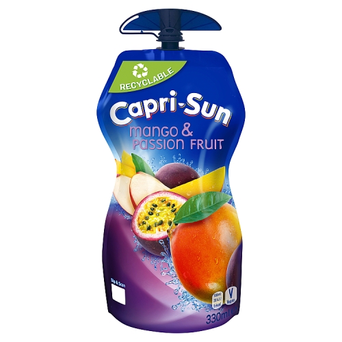 Capri Sun Mango & Passionfruit Pouch 330ml pack shot