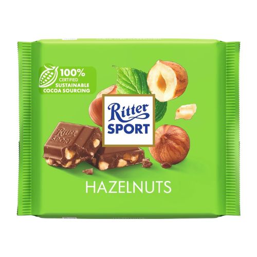 Ritter Sport Hazelnut 100g pack shot